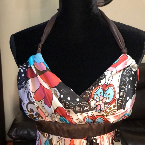 iZBYER Silk Floral Dress Size 11 - Picture 2 of 5